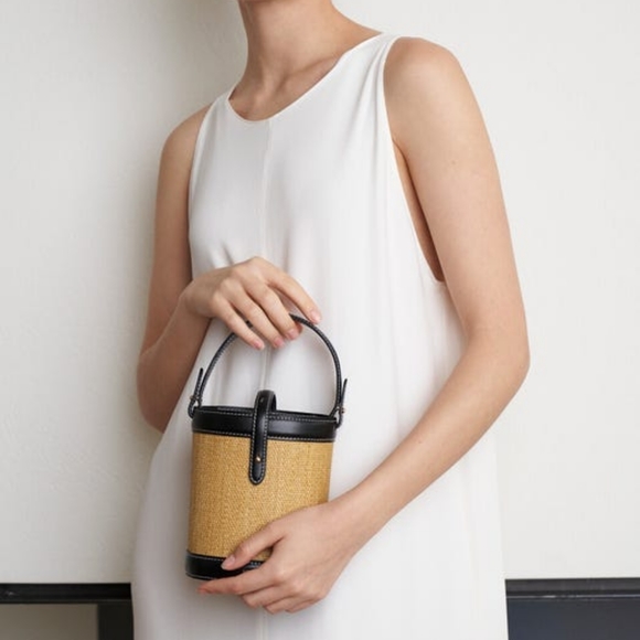 Herve Mini Bucket Bag Raffia Korean w concept - Picture 6 of 9